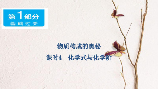 广东省中考化学 第一部分 基础过关 课时4 化学式与化学价课件.ppt
