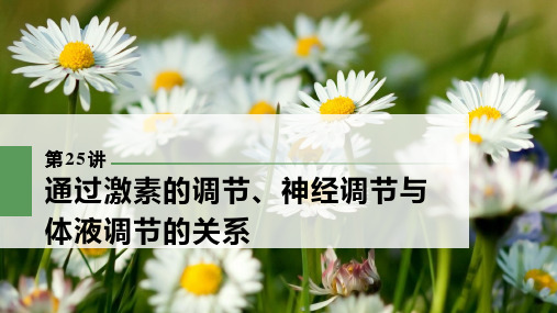 2022年高考生物一轮复习：通过激素的调节、神经调节与体液调节的关系