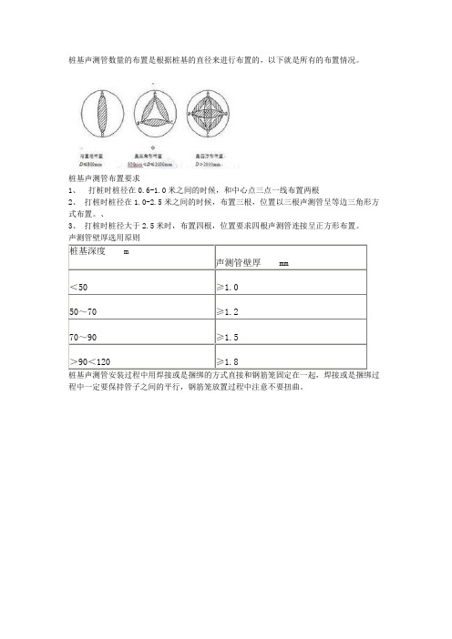 桩基声测管布置图及布置要求