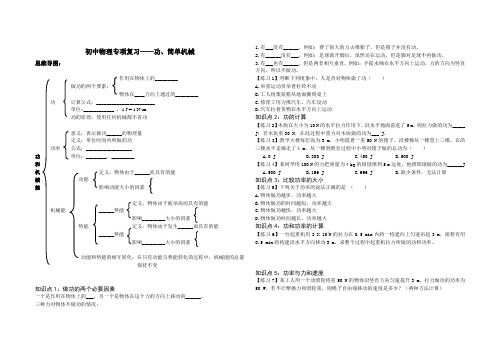 初中物理专项复习-功、简单机械