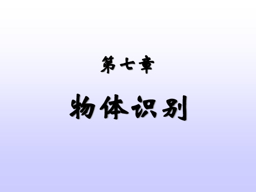 《机器视觉》chapter7PPT课件