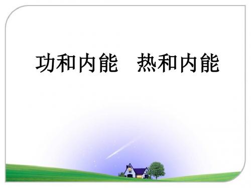 高中物理人教版选修三功和内能热和内能