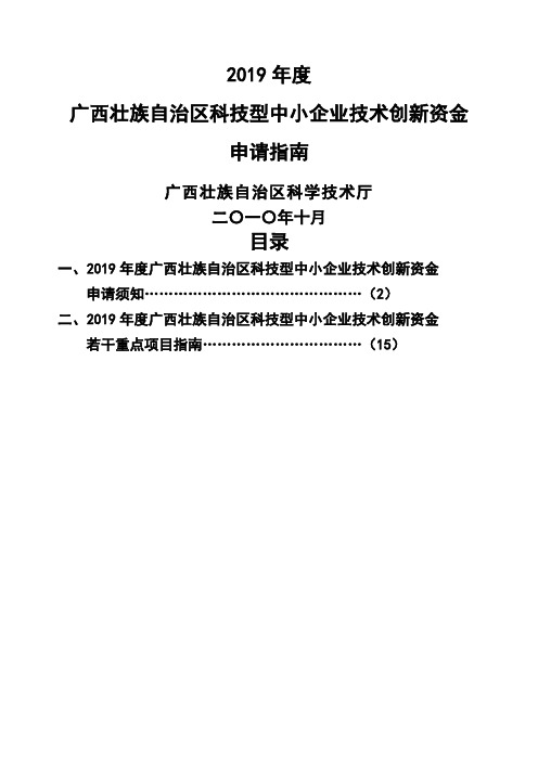 2019年申报须知及指南共93页