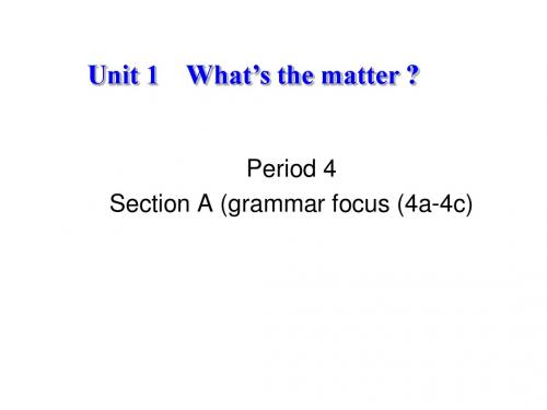 八下 Unit 1  Period 4