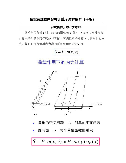 桥梁荷载横向分布计算全过程解析(干货)