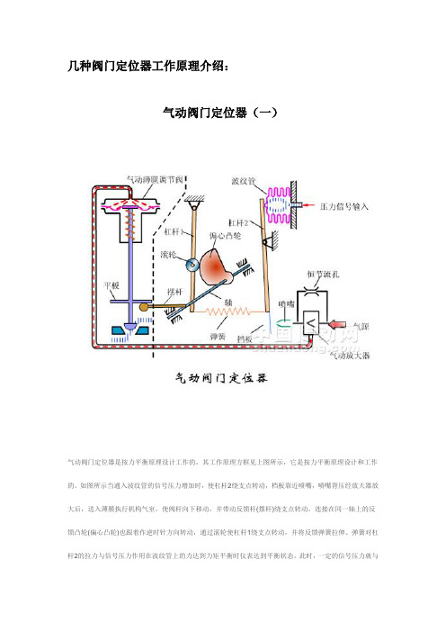 几种阀门定位器工作原理的介绍