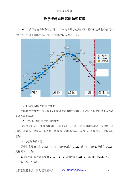 数字逻辑电路基础知识 