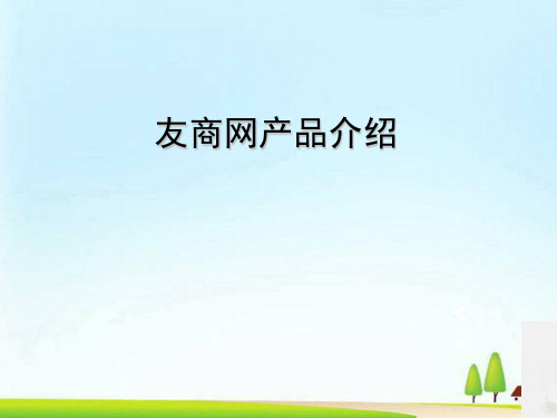 友商网产品简要介绍(ppt 25页)