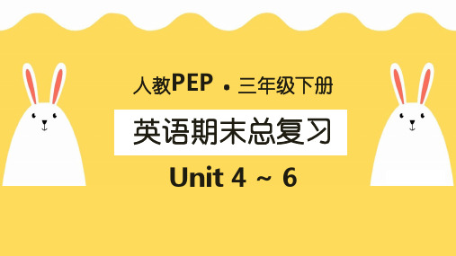 Unit4-6单元复习(课件)人教PEP版英语三年级下册