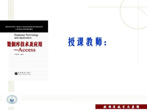 数据库技术和应用___ACCESS第12章-PPT精选文档