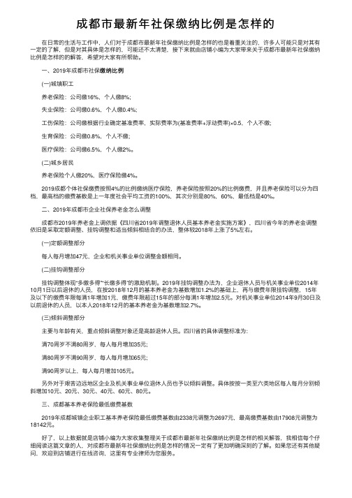 成都市最新年社保缴纳比例是怎样的