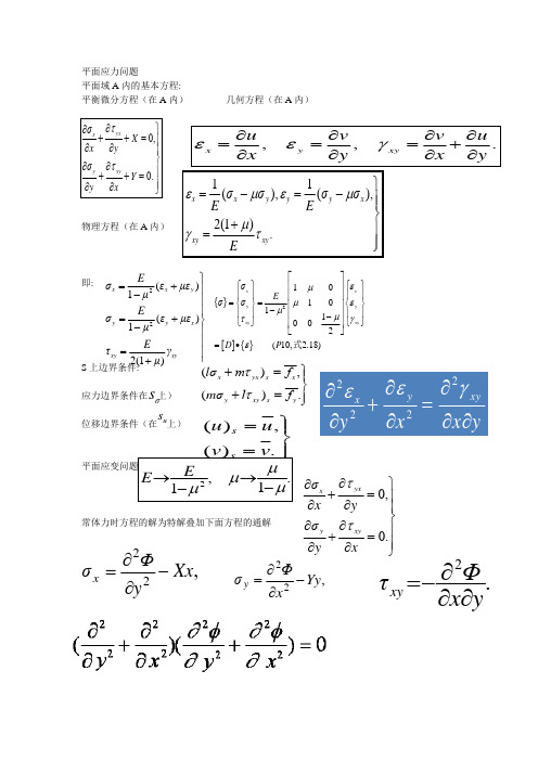 平面应力问题