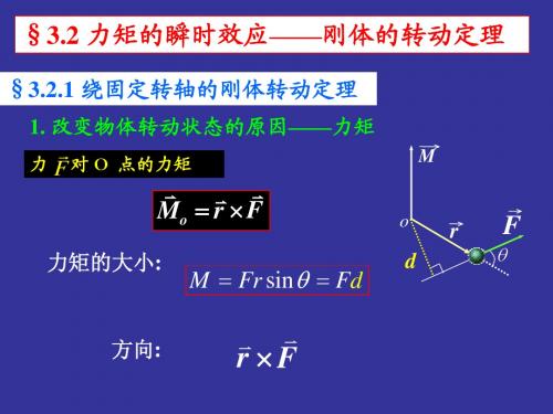 3.2刚体的转动定理