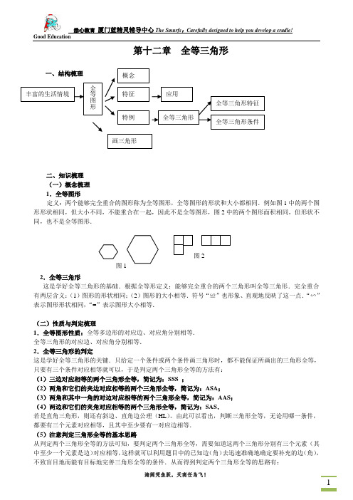 全等三角形知识点归纳总结