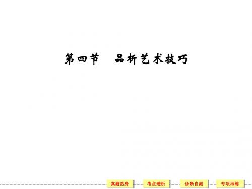 2014版《创新设计·高考语文》(山东专用)总复习课件   第4部分 第1单元 第4节