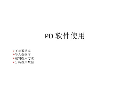 PD使用指南