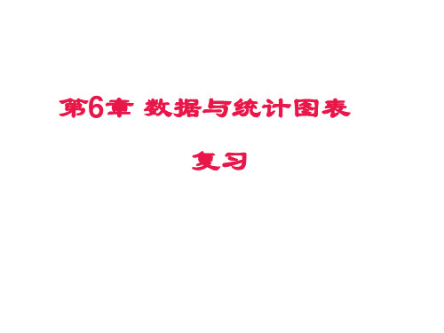 浙教版七年级数学下册 第6章 数据与统计图表 复习课件 (共27张PPT)