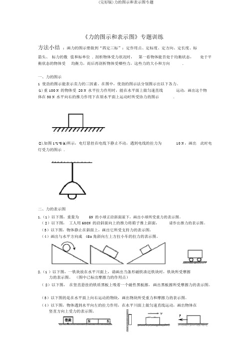 (完整版)力的图示和示意图专题