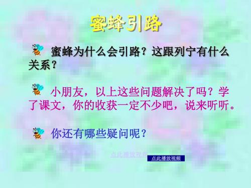 蜜蜂引路 PPT精品课件 小学语文