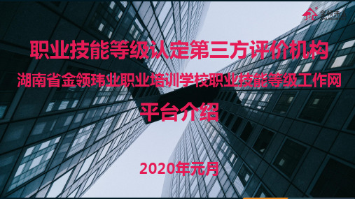 职业技能等级认定第三方评价机构-湖南省金领玮业职业培训学校职业技能等级工作网平台介绍