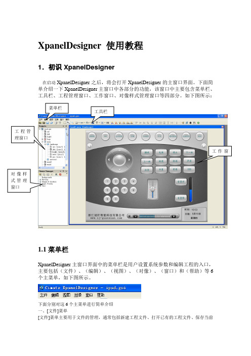 XpanelDesigner使用教程