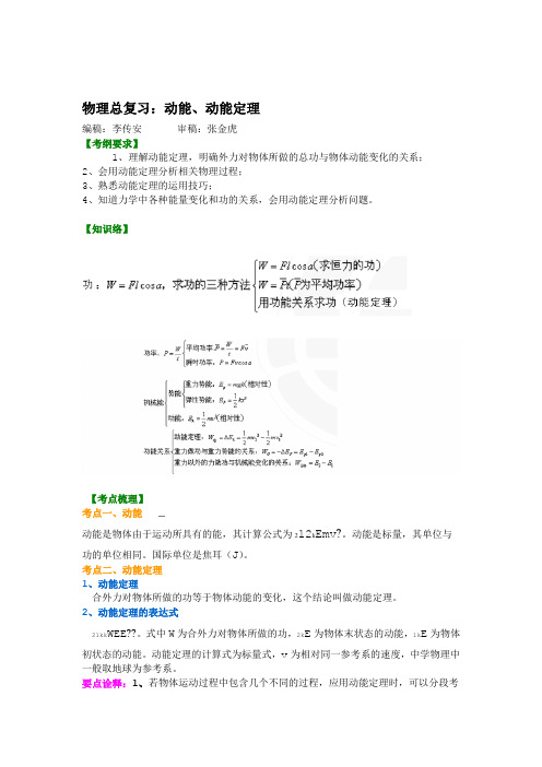 知识讲解动能动能定理基础