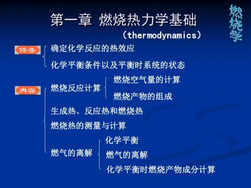 燃烧热力学基础资料