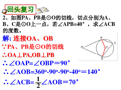 切线长定理课件PPT