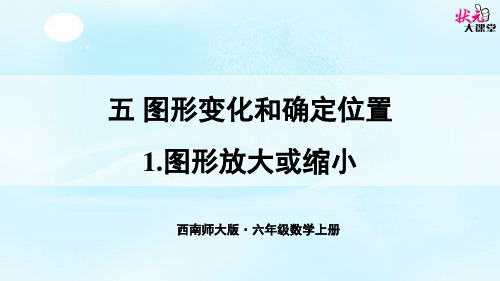 最新西师大版数学六上《图形放大或缩小》课件(公开课)