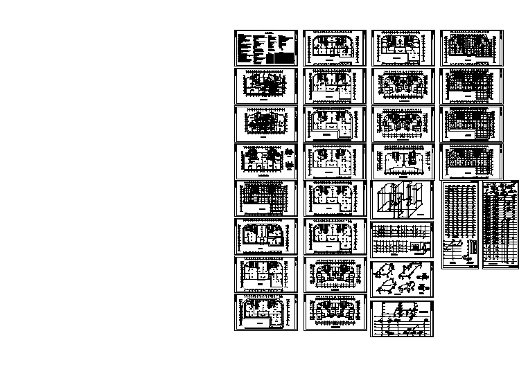 【上海】某25层商住楼给排水消防采暖施工图