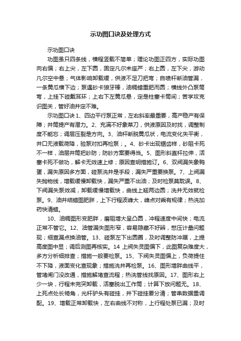 示功图口诀及处理方式