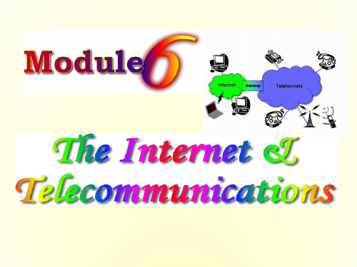 外研版高中英语必修1Module6 The Internet and Telecommunications(ppt)