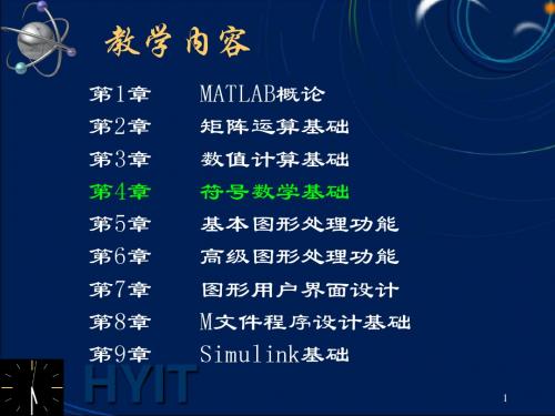 matlab 第4章 符号数学基础