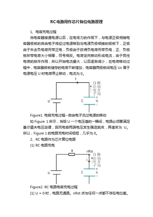 RC电路用作芯片复位电路原理