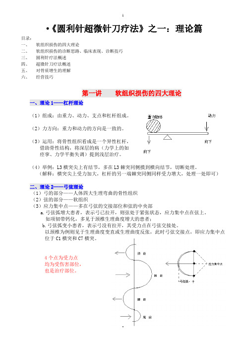 ·《圆利针超微针刀疗法》之一：理论篇