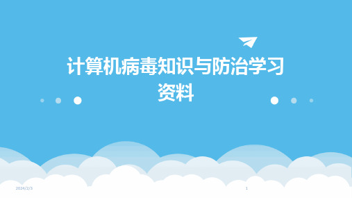 2024年度计算机病毒知识与防治学习资料