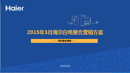 海尔整合营销 3月电商营销方案 V1