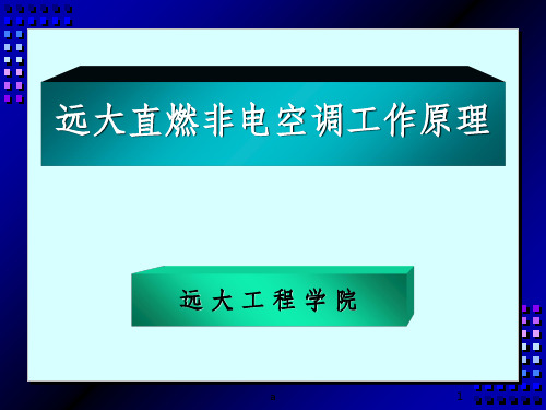 远大直燃机工作流程