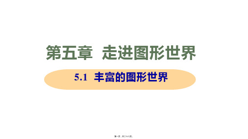 新苏科版七年级上册初中数学 5-1 丰富的图形世界 教学课件