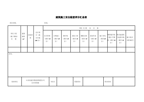 建筑施工安全检查标准JGJ59-2011(全套)