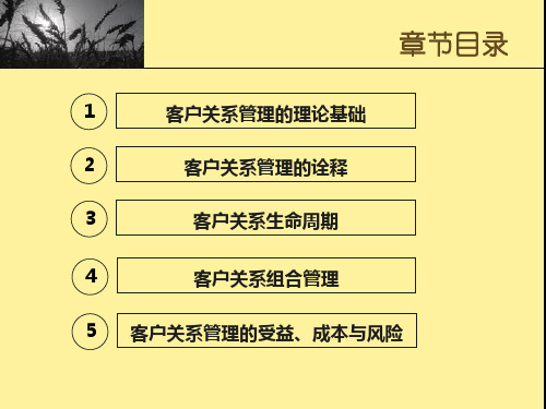 第二章  客户关系管理的相关理论  (《客户关系管理》PPT课件)