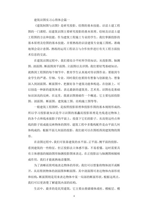 建筑识图实习心得体会_建筑识图见习工作心得.docx