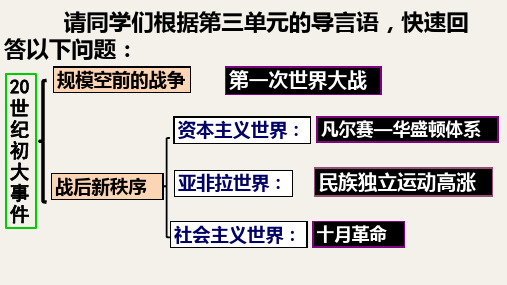 第8课+第一次世界大战(课件)-【探究课堂】九年级历史下册同步教学课件(统编版)