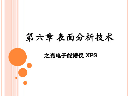 表界面分析(XPS)