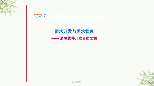 需求开发与需求管理课件