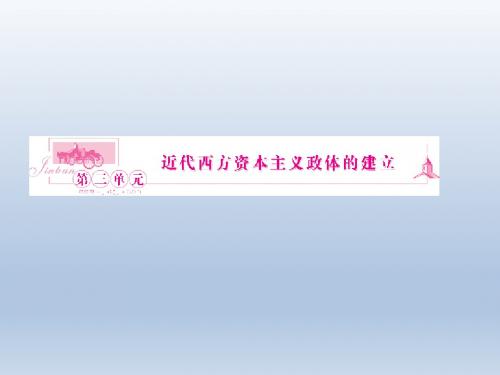 《金版新学案》2011高三一轮复习历史课件(新课标岳麓版)第5讲 英国的制度创新和北美大陆上的新体制
