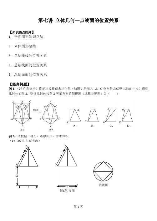 07点线面的位置关系