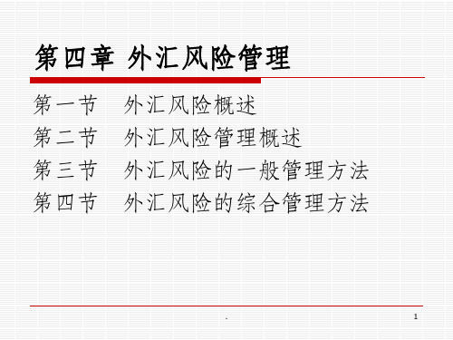 外汇风险管理75787PPT课件