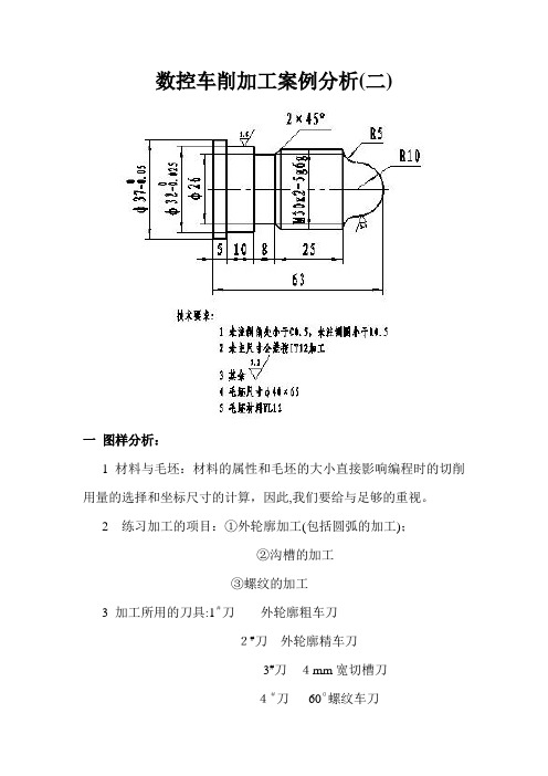 数控车削加工案例分析(二)