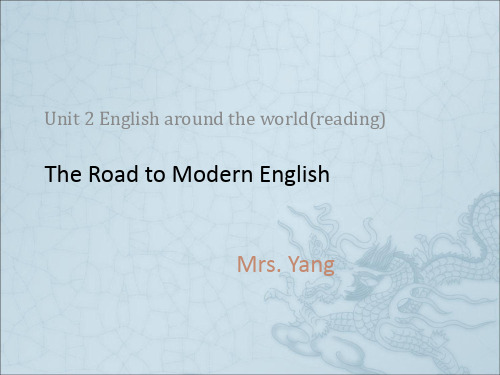 unit2 English around the world reading